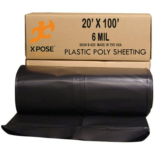 by Xpose Safety Weather Resistant Multipurpose Protective Cover Green Poly Tarp 8 x 10 Water Resistant Durable 5 Mil Thick Polyethylene 